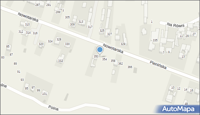 Waksmund, Nowotarska, 352, mapa Waksmund