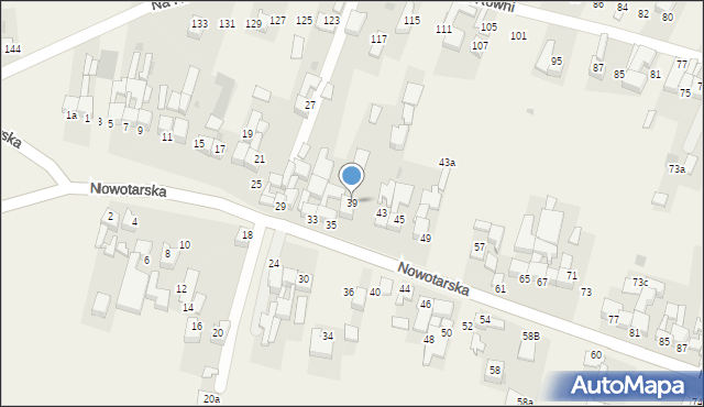 Waksmund, Nowotarska, 39, mapa Waksmund