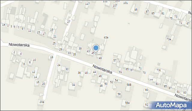 Waksmund, Nowotarska, 47, mapa Waksmund