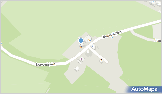 Wałbrzych, Nowowiejska, 6, mapa Wałbrzycha