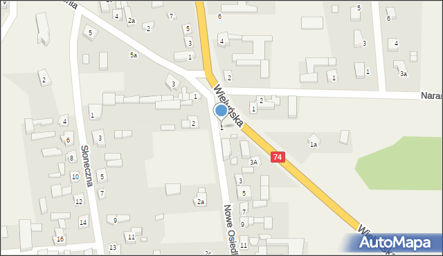 Walichnowy, Nowe Osiedle, 1, mapa Walichnowy