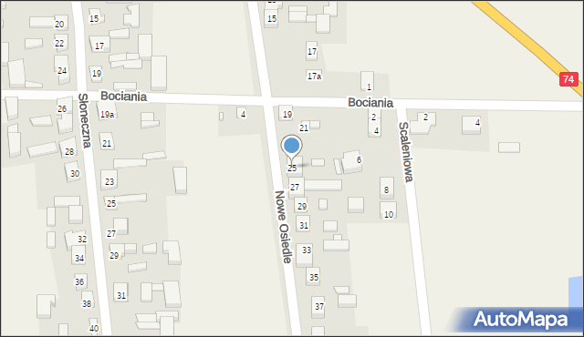Walichnowy, Nowe Osiedle, 25, mapa Walichnowy