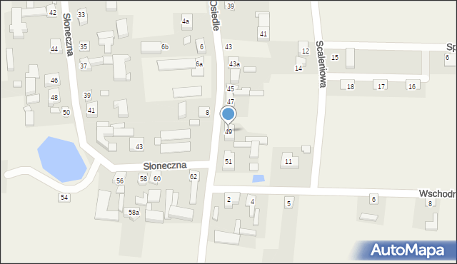 Walichnowy, Nowe Osiedle, 49, mapa Walichnowy