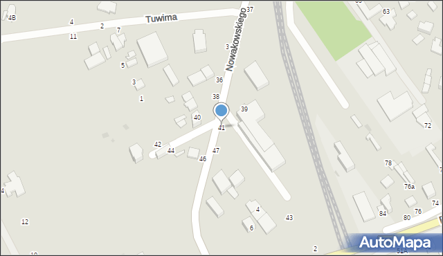 Warka, Nowakowskiego Feliksa, 41, mapa Warka