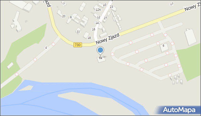 Warka, Nowy Zjazd, 6a, mapa Warka