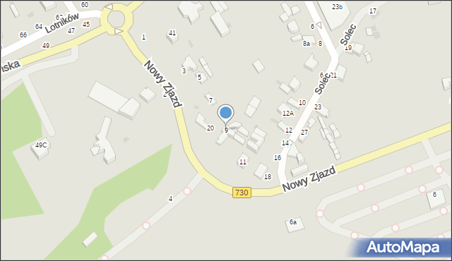 Warka, Nowy Zjazd, 9, mapa Warka