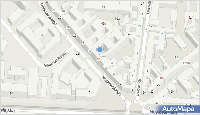 Warszawa, Noakowskiego Stanisława, 8m, mapa Warszawy