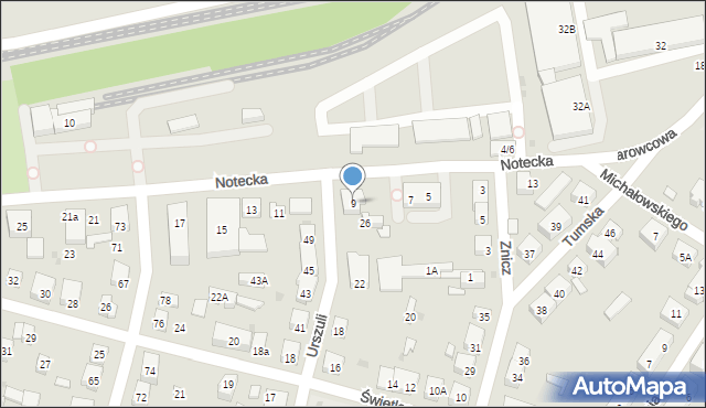 Warszawa, Notecka, 9, mapa Warszawy