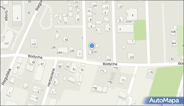 Warszawa, Noworegulska, 2, mapa Warszawy