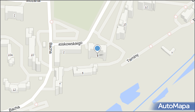 Warszawa, Noskowskiego Zygmunta, 8, mapa Warszawy