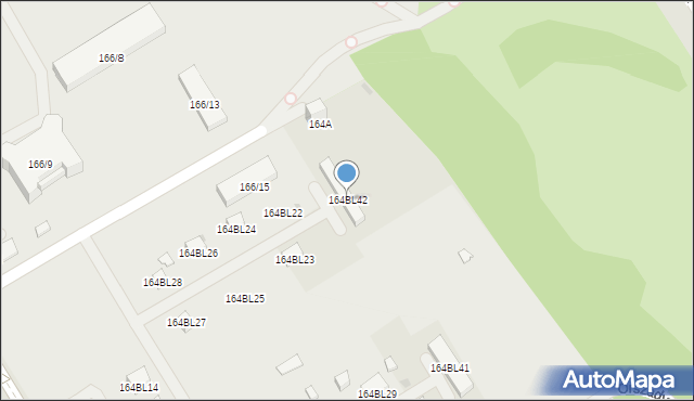 Warszawa, Nowoursynowska, 164BL42, mapa Warszawy