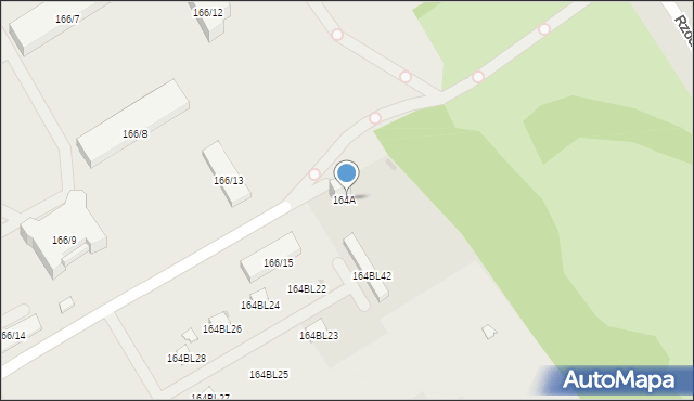 Warszawa, Nowoursynowska, 164A, mapa Warszawy