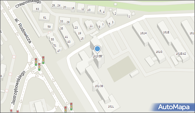 Warszawa, Nowoursynowska, 161I/39, mapa Warszawy
