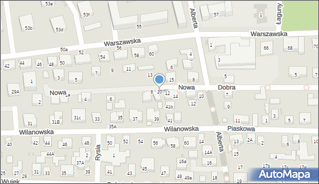 Warszawa, Nowa, 10, mapa Warszawy
