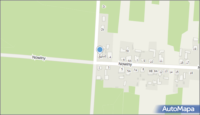 Wąsosz, Nowiny, 2A, mapa Wąsosz