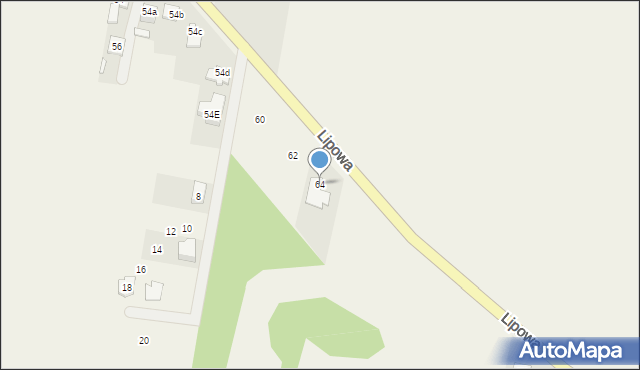 Wawelno, Nowowiejska, 64, mapa Wawelno