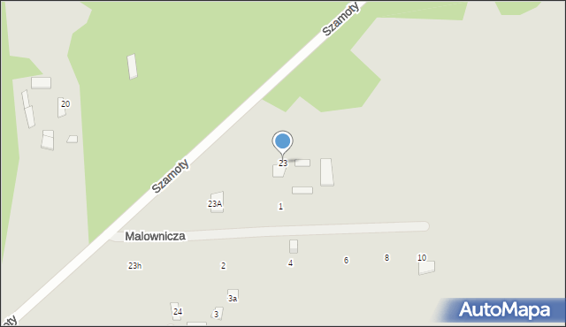 Węgrów, Nowiny, 23, mapa Węgrów