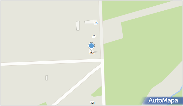 Węgrów, Nowiny, 25A, mapa Węgrów
