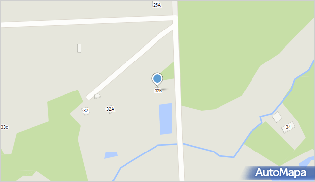 Węgrów, Nowiny, 32b, mapa Węgrów