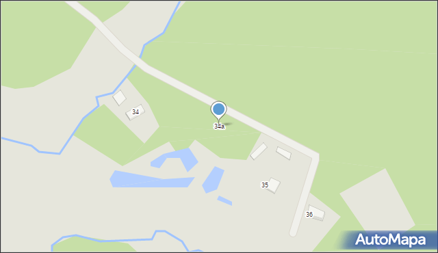 Węgrów, Nowiny, 34a, mapa Węgrów