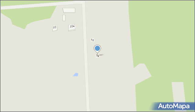 Węgrów, Nowiny, 7e, mapa Węgrów