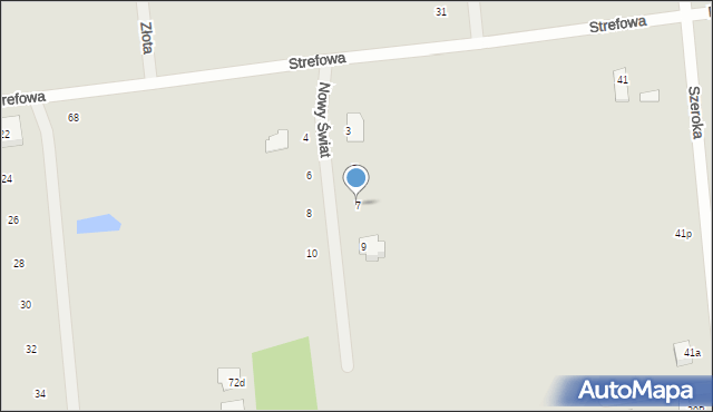 Węgrów, Nowy Świat, 7, mapa Węgrów