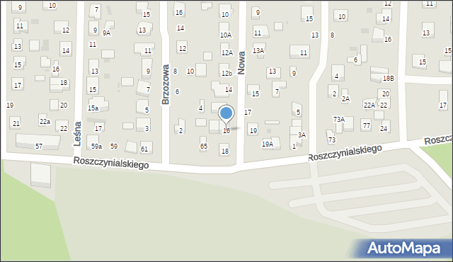 Wejherowo, Nowa, 16, mapa Wejherowo