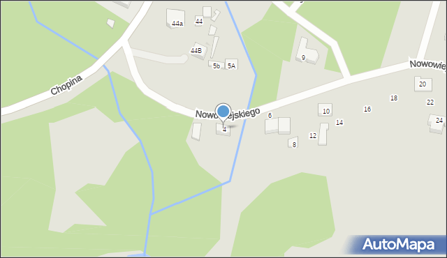 Wejherowo, Nowowiejskiego Feliksa, 4, mapa Wejherowo