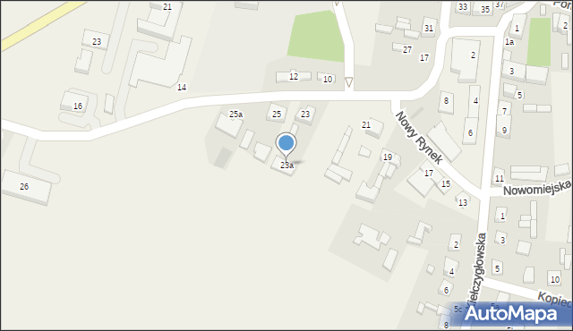 Widawa, Nowy Rynek, 23a, mapa Widawa
