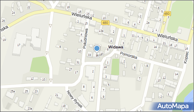 Widawa, Nowy Rynek, 35, mapa Widawa