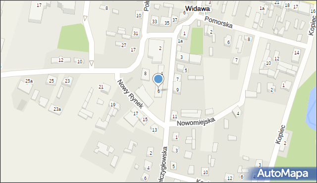 Widawa, Nowy Rynek, 6, mapa Widawa