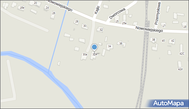 Wielbark, Nowowiejskiego Feliksa, 32A, mapa Wielbark