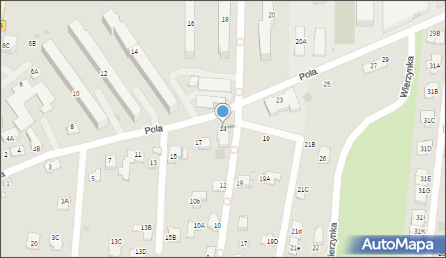 Wieliczka, Nowa, 14, mapa Wieliczka