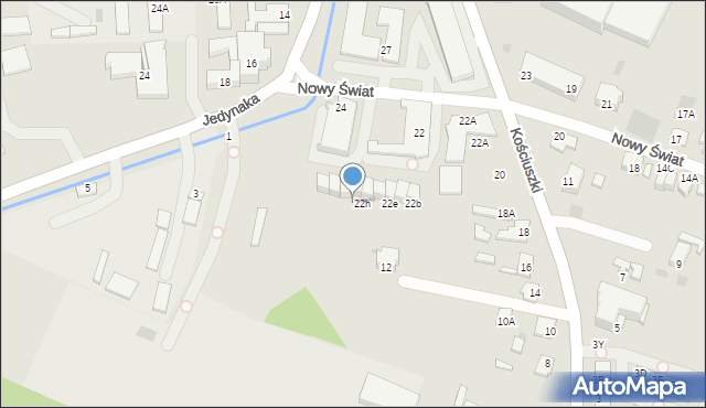 Wieliczka, Nowy Świat, 22i, mapa Wieliczka