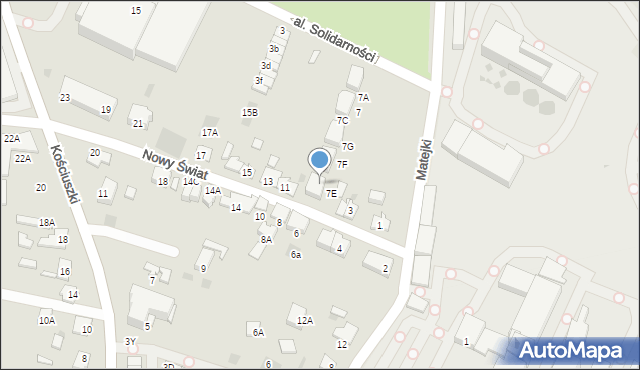 Wieliczka, Nowy Świat, 7A, mapa Wieliczka