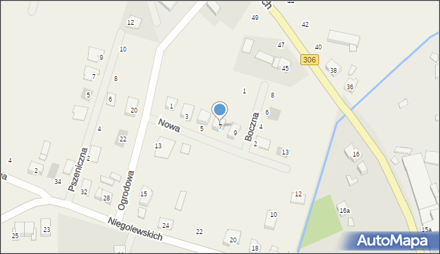 Wielka Wieś, Nowa, 7, mapa Wielka Wieś