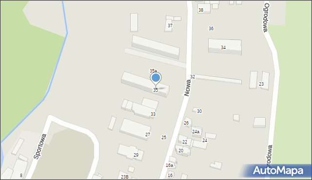 Wieruszów, Nowa, 35, mapa Wieruszów