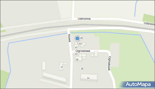 Wieruszów, Nowa, 44, mapa Wieruszów