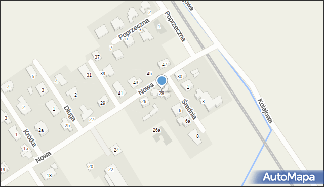 Wilkowice, Nowa, 28, mapa Wilkowice