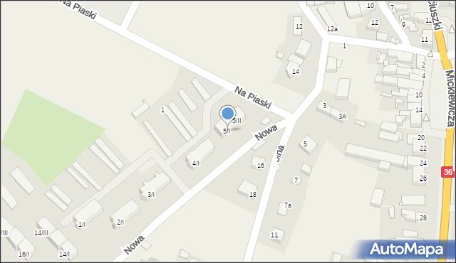 Wińsko, Nowa, 5/I, mapa Wińsko