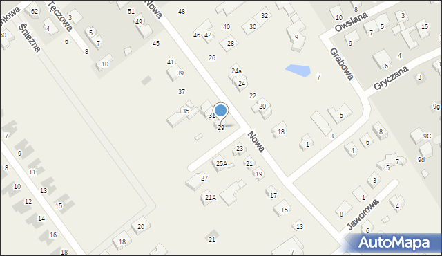 Wiry, Nowa, 29, mapa Wiry