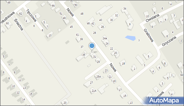 Wiry, Nowa, 33, mapa Wiry