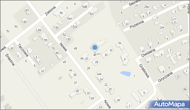 Wiry, Nowa, 40, mapa Wiry