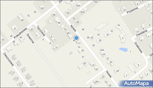 Wiry, Nowa, 43, mapa Wiry