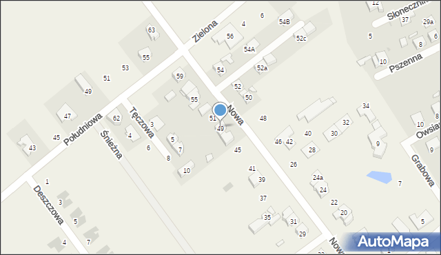 Wiry, Nowa, 49, mapa Wiry