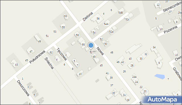 Wiry, Nowa, 51, mapa Wiry