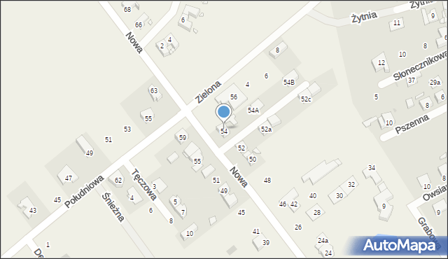 Wiry, Nowa, 54, mapa Wiry