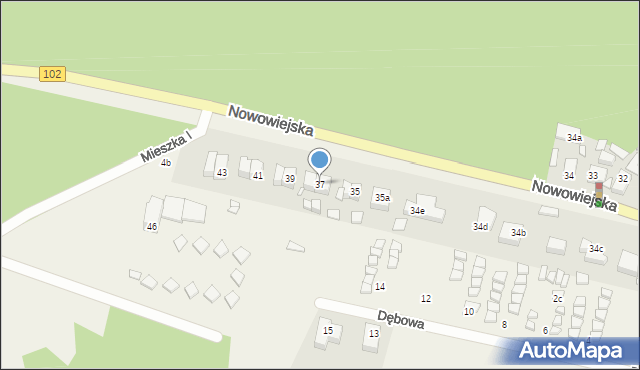 Wisełka, Nowowiejska, 37, mapa Wisełka