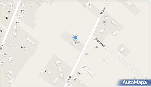 Wisznice, Nowa, 9, mapa Wisznice