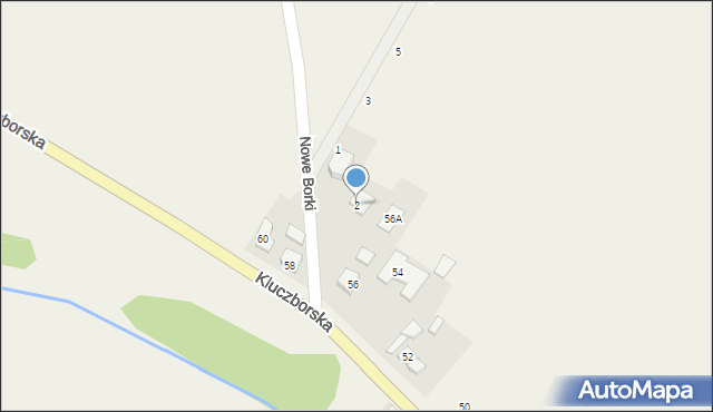 Wojciechów, Nowe Borki, 2, mapa Wojciechów